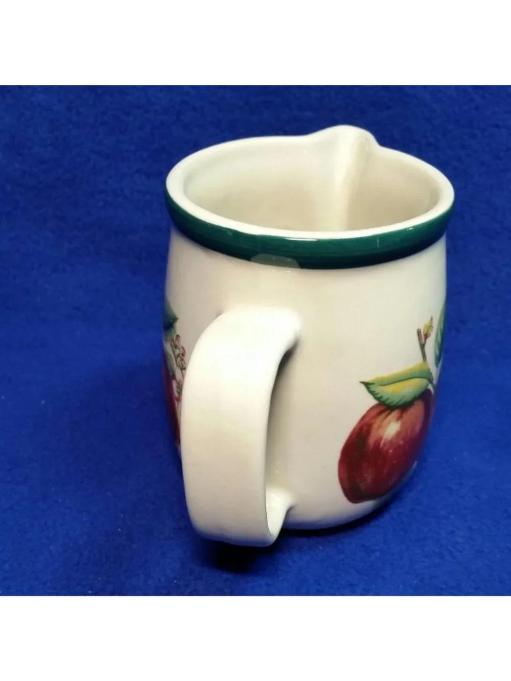 Casuals Apple Creamer China Pearl Apples and Pink Blossoms Country Farmhouse